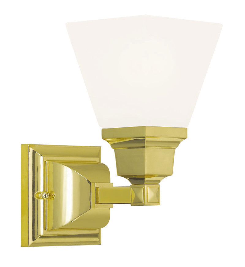 Livex Lighting MISSION 1031-02 Bathroom Fixture Traditional - Polished Brass