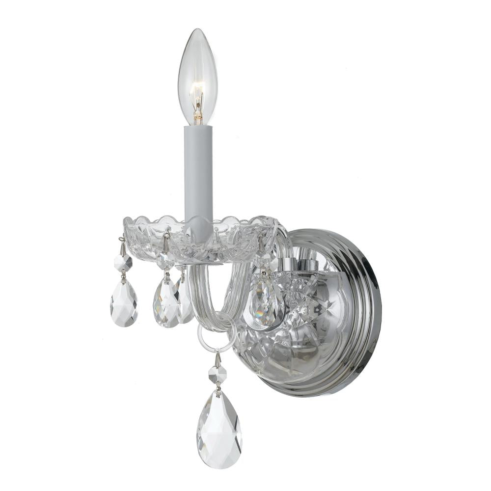 Crystorama TRADITIONAL CRYSTAL 1031-CH-CL-MWP Sconce Americana - Polished Chrome