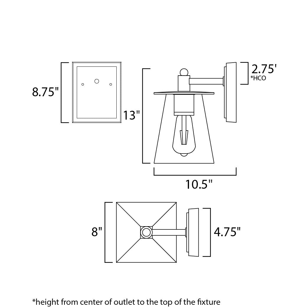 Maxim Lighting CHALET 10313CLBZGLD Exterior Modern - Bronze