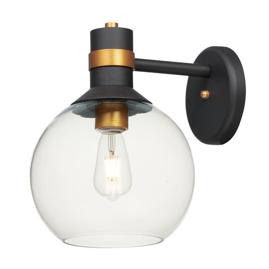 Cabin 9.75 Inch Outdoor Wall Lantern – Bronze / Gold