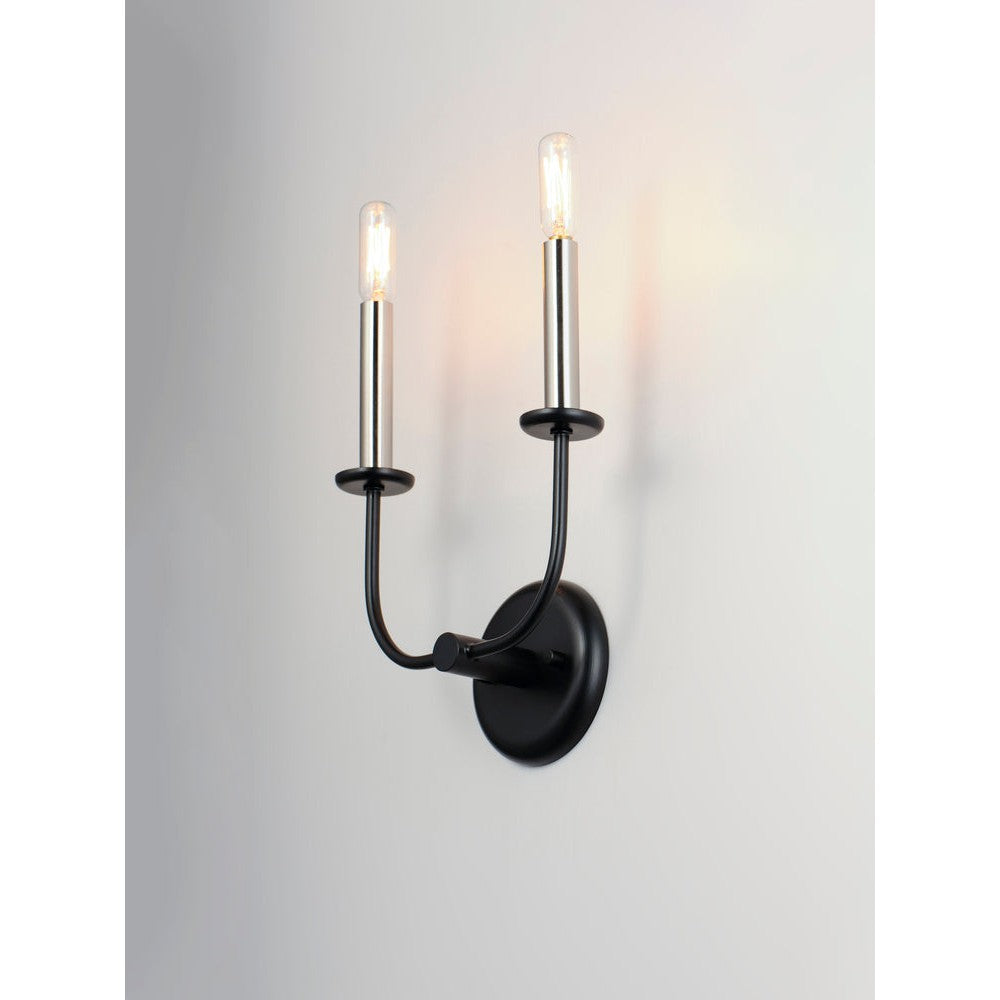 Maxim Lighting WESLEY 10322BKSN Sconce Traditional - Black