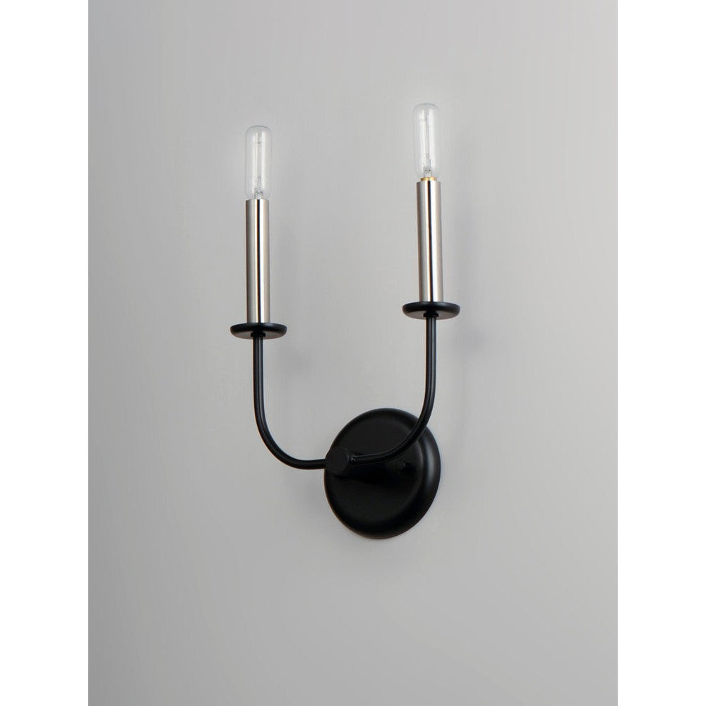 Maxim Lighting WESLEY 10322BKSN Sconce Traditional - Black