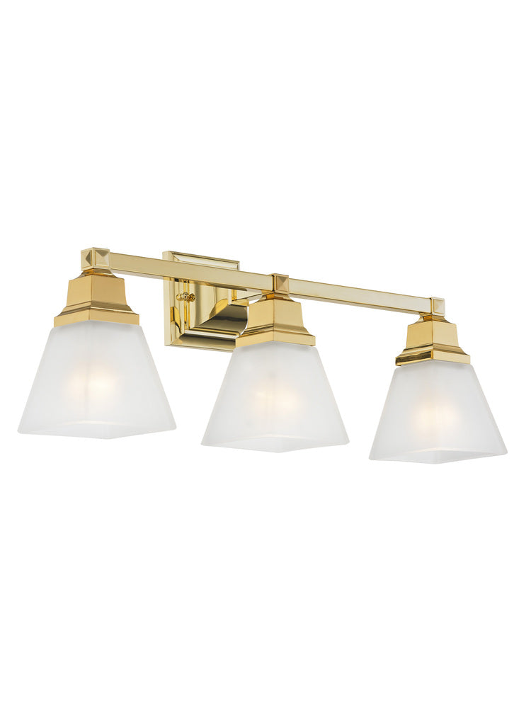 Livex Lighting MISSION 1033-02 Bathroom Fixture Traditional - Polished Brass