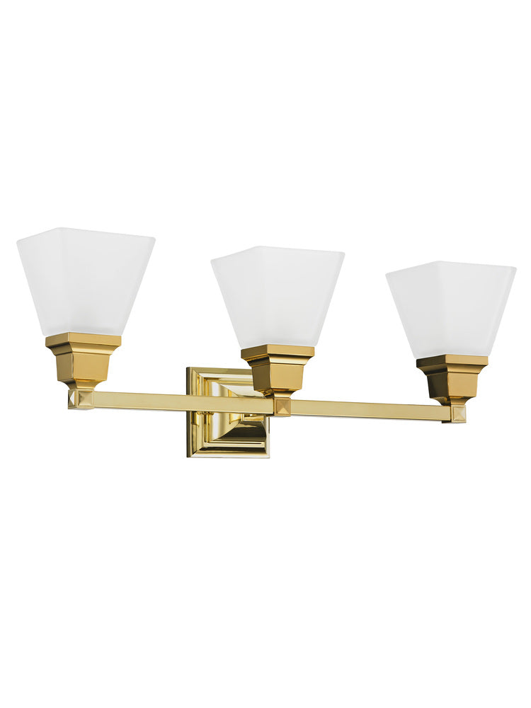 Livex Lighting MISSION 1033-02 Bathroom Fixture Traditional - Polished Brass