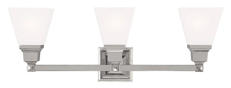 Livex Lighting MISSION 1033-35 Bathroom Fixture Traditional - Polished Nickel