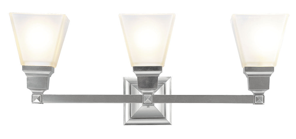 Livex Lighting MISSION 1033-91 Bathroom Fixture Traditional - Brushed Nickel