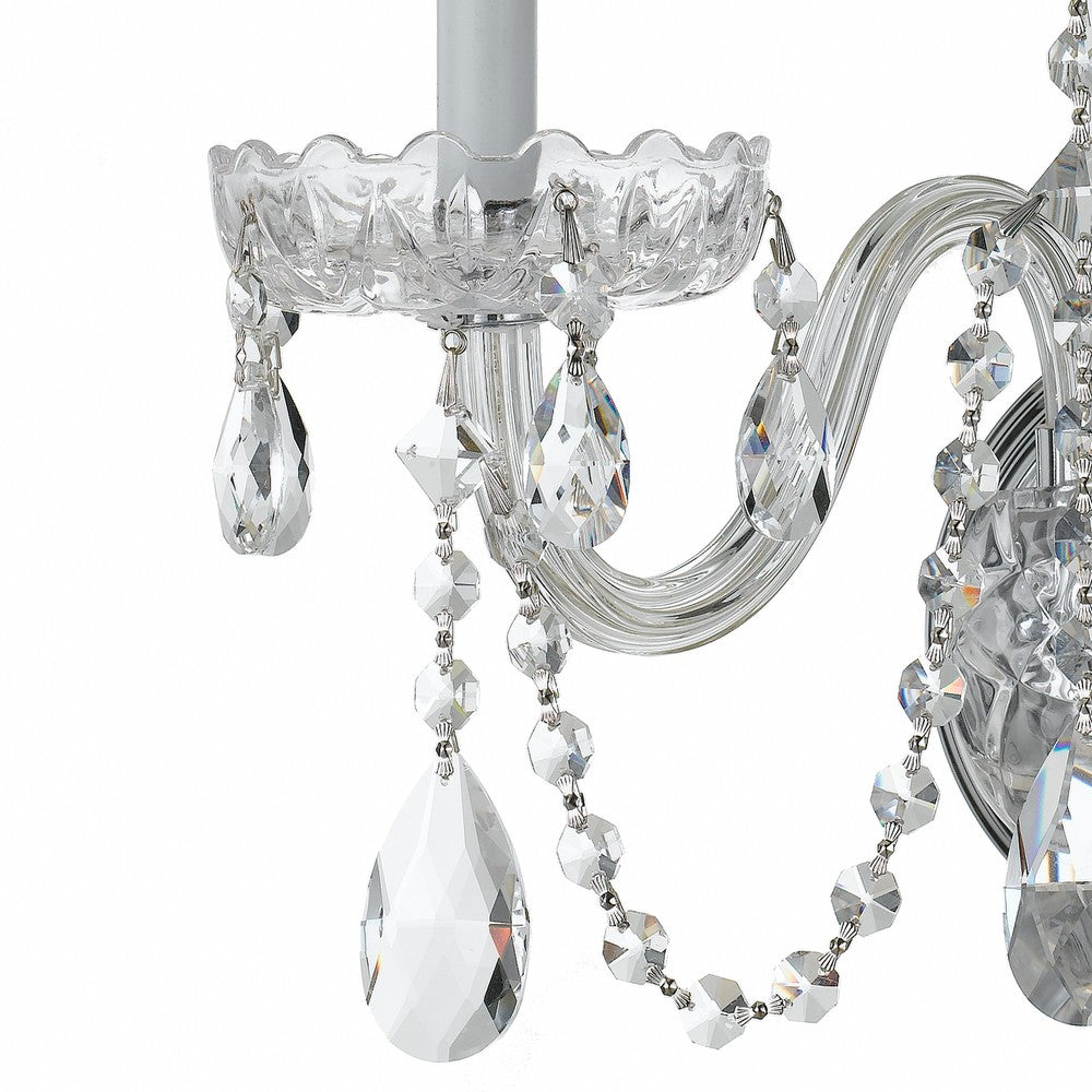 Crystorama TRADITIONAL CRYSTAL 1033-CH-CL-MWP Sconce Americana - Polished Chrome