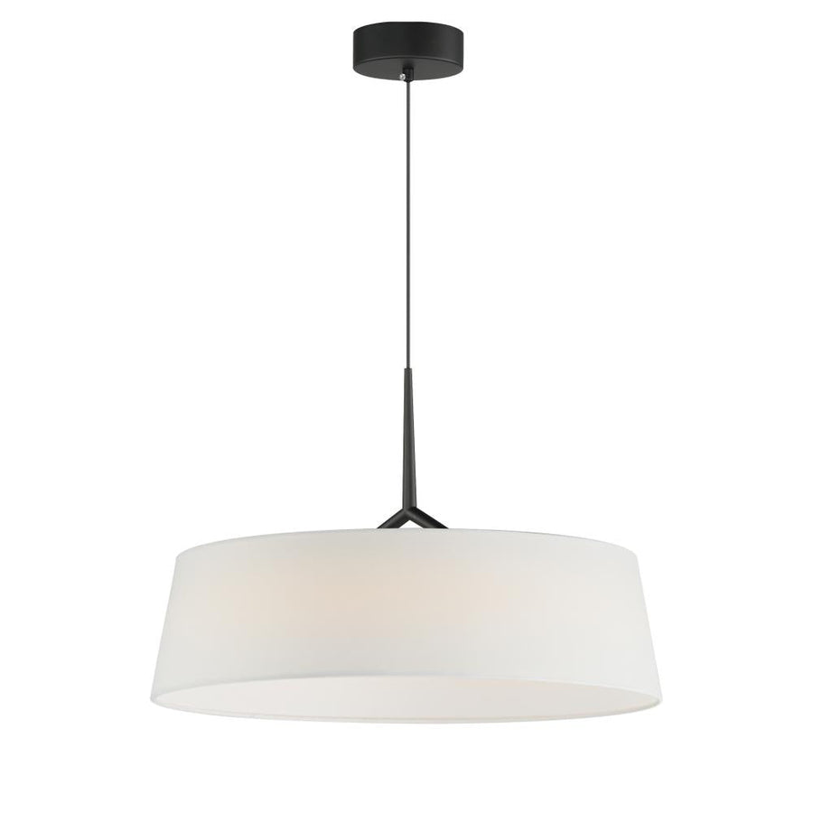 Maxim Lighting 10336WTBK Paramount 21.25 Inch Semi Flush Mount Light – Black