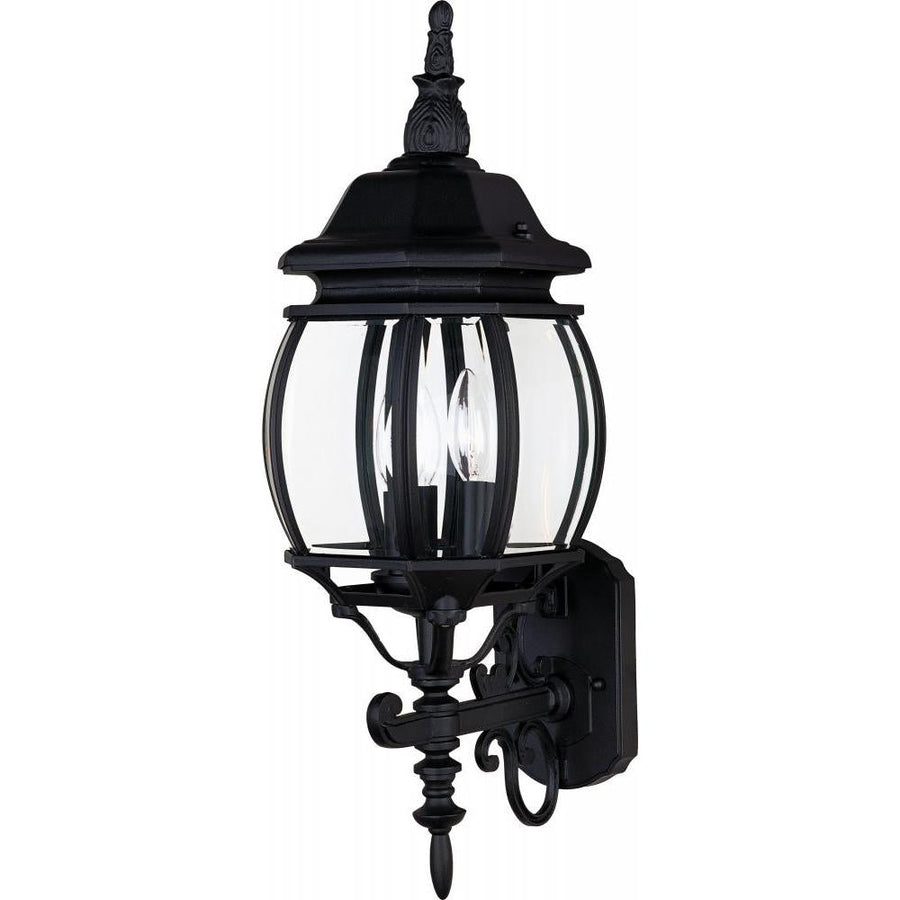 Maxim Lighting 1033BK Crown Hill 8 Inch Outdoor Wall Lantern – Black