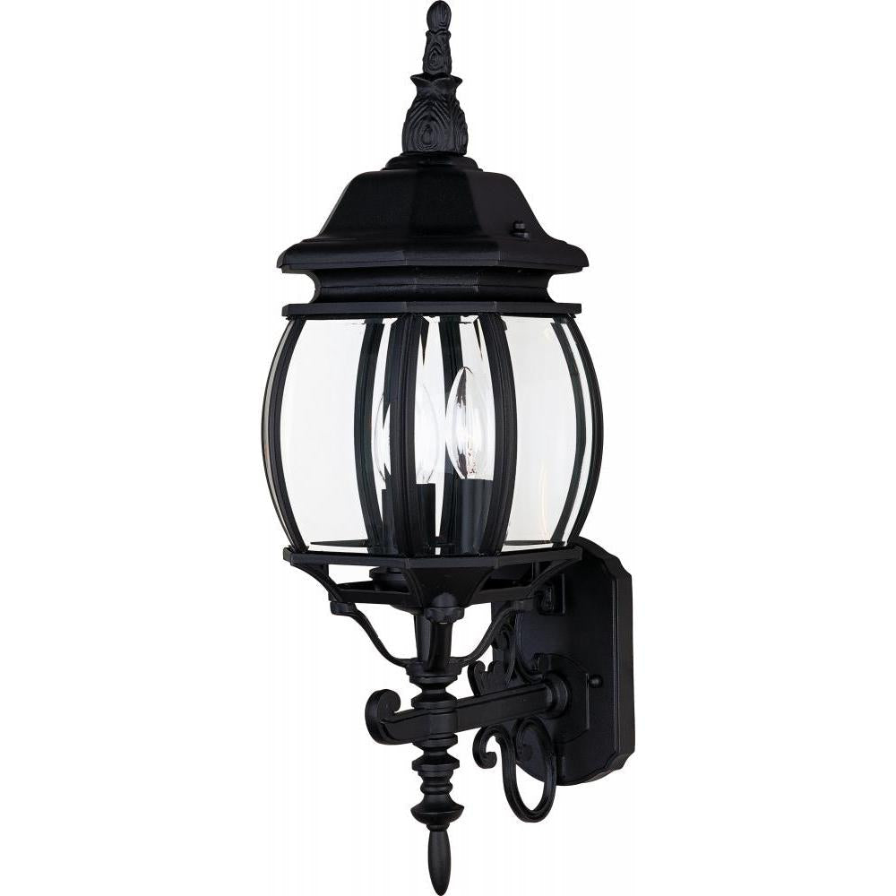 Maxim Lighting 1033BK Crown Hill 8 Inch Outdoor Wall Lantern – Black