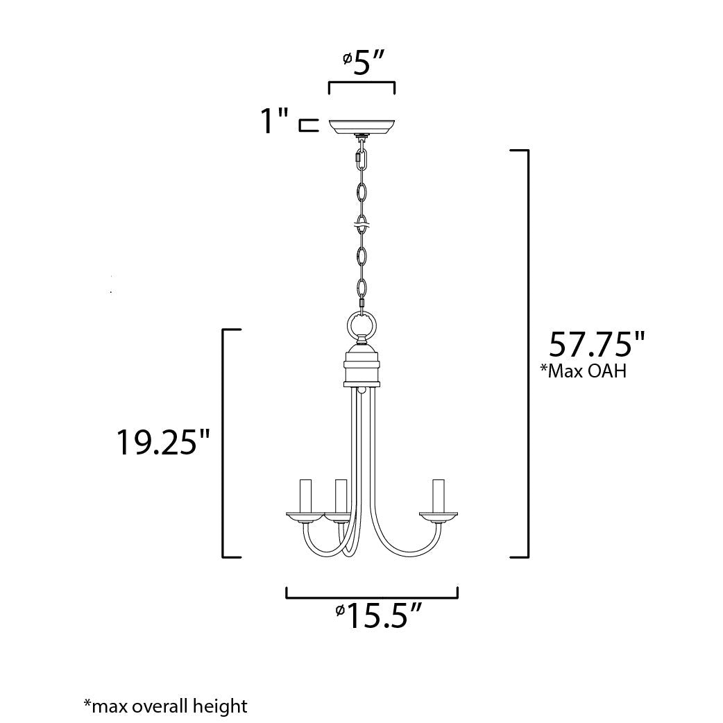 Maxim Lighting LOGAN 10343SN Pendant Modern - Nickel