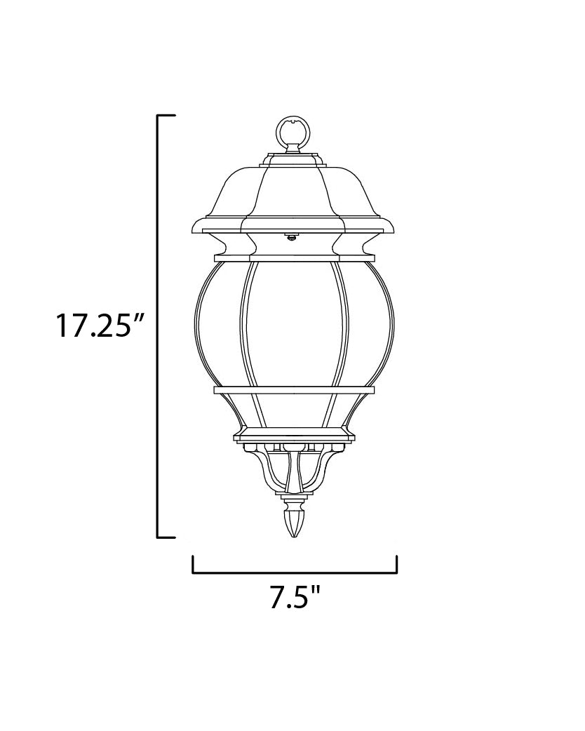 Crown Hill-Outdoor Hanging Lantern