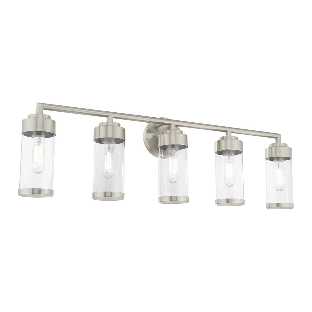 Livex Lighting HILLCREST 10365-91 Bathroom Fixture Industrial - Brushed Nickel