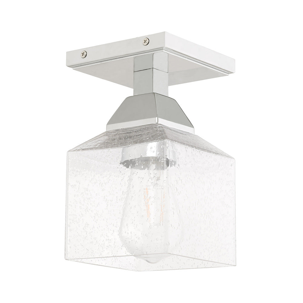 Livex Lighting ARAGON 10380-05 Flush Mount Transitional - Polished Chrome