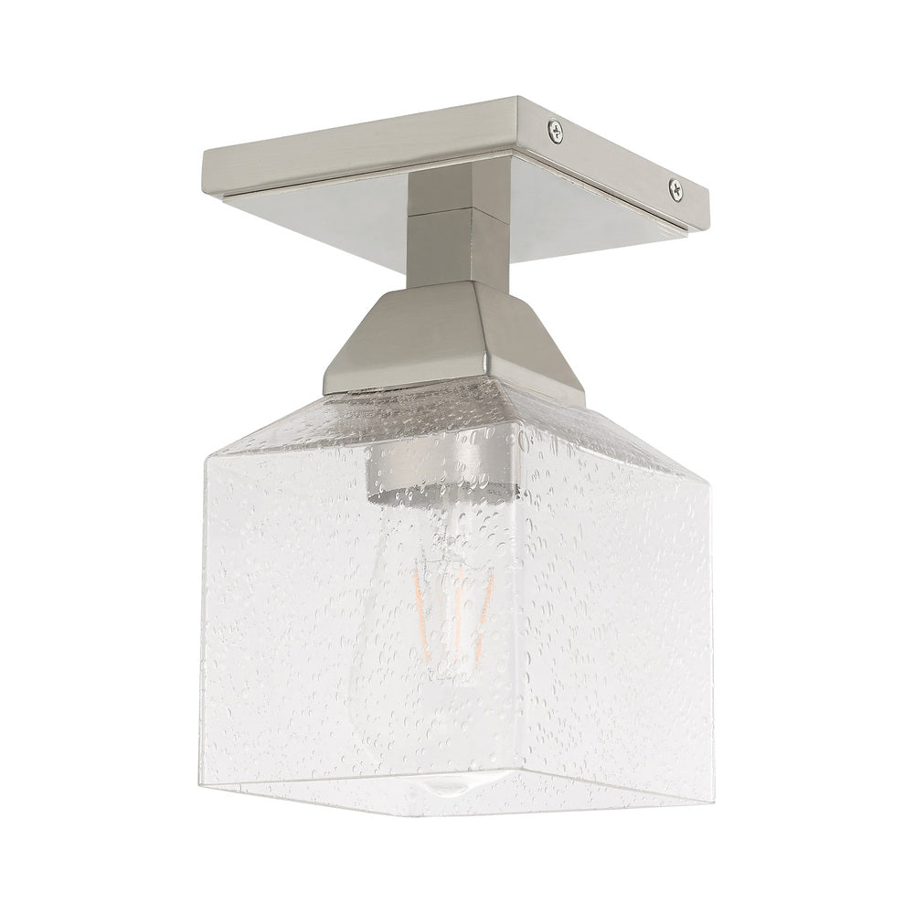 Livex Lighting ARAGON 10380-91 Flush Mount Transitional - Brushed Nickel