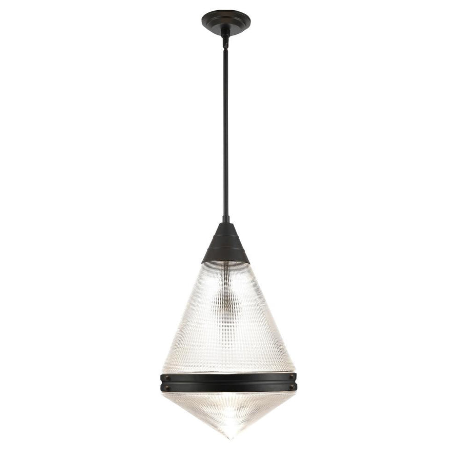 Maxim Lighting 10395PRBK Hargreaves 13.5 Inch Semi Flush Mount Light – Black