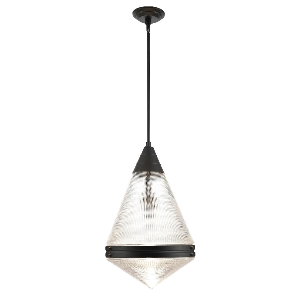 Hargreaves 13.5 Inch Semi Flush Mount Light – Black