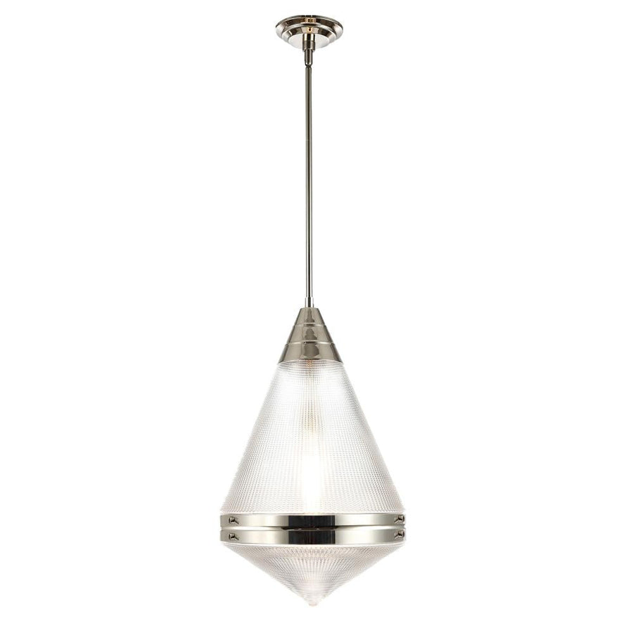 Maxim Lighting 10395PRPN Hargreaves 13.5 Inch Semi Flush Mount Light – Polished Nickel