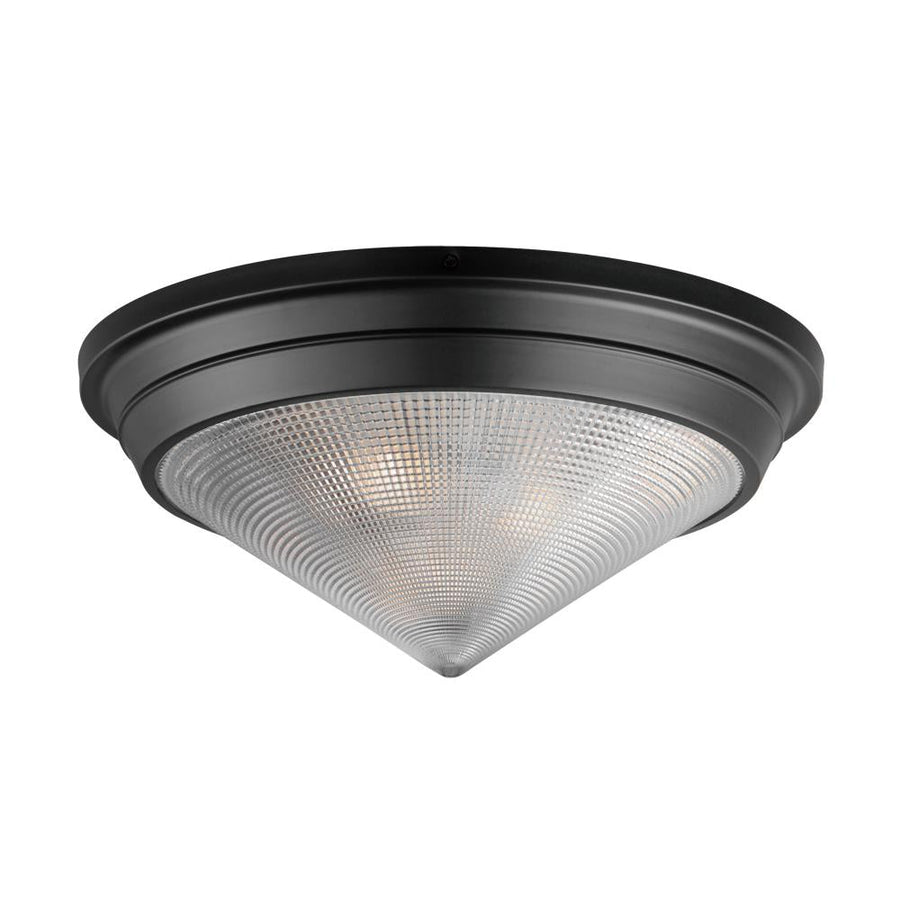Maxim Lighting 10399PRBK Hargreaves 16.5 Inch Flush Mount Light – Black