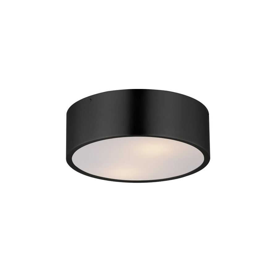 Maxim Lighting 10494WTBK Tommy 12 Inch Flush Mount Light – Black