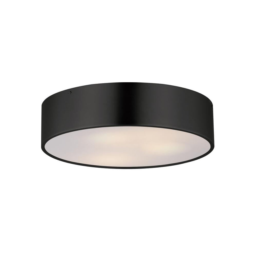 Maxim Lighting 10496WTBK Tommy 16 Inch Flush Mount Light – Black