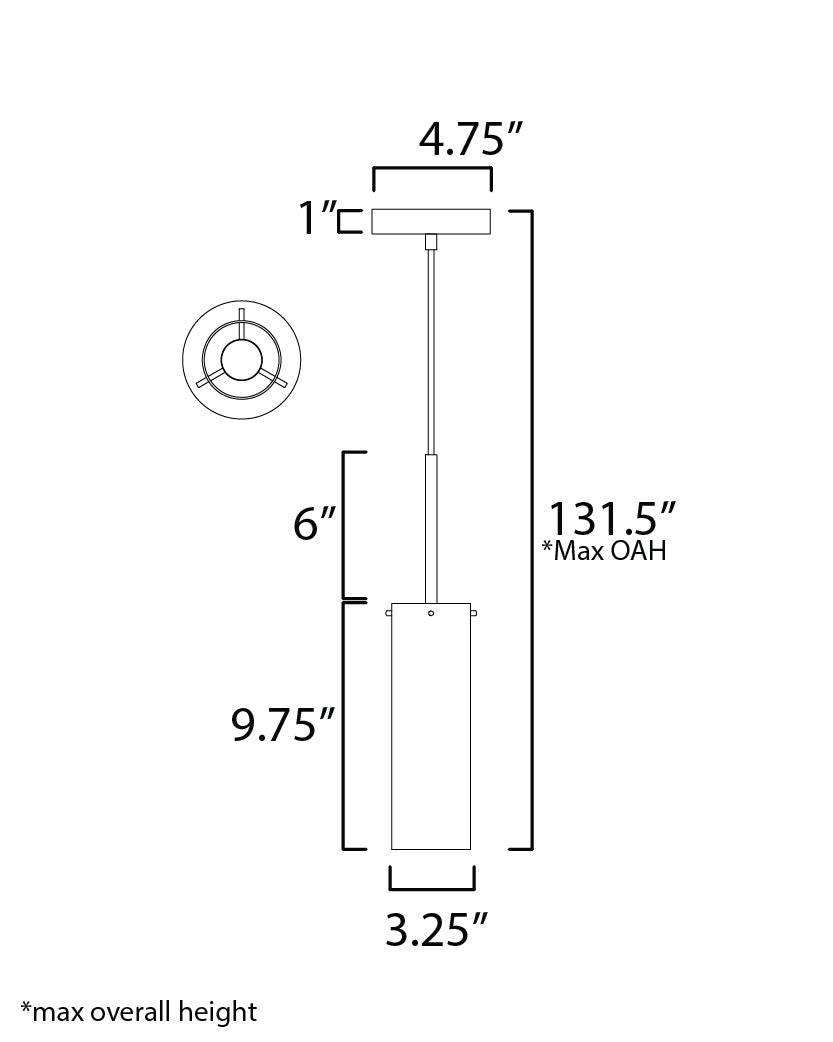Blizzard-Linear Pendant
