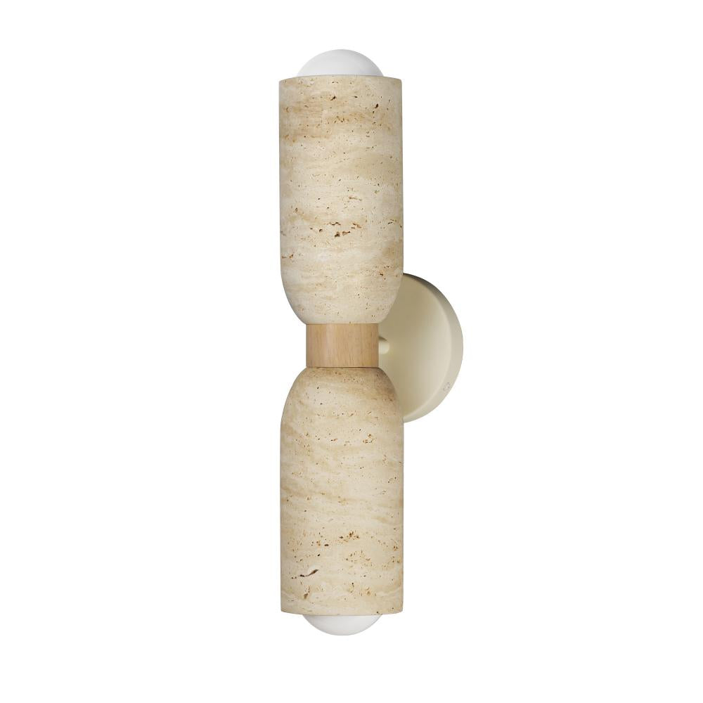 Pompeii 5 Wall Sconce - Travertine / Oyster