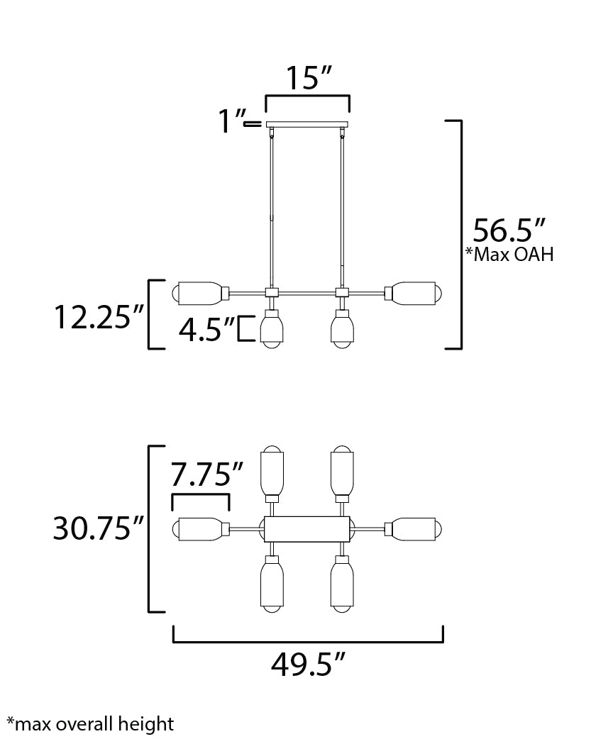 Pompeii-Linear Pendant