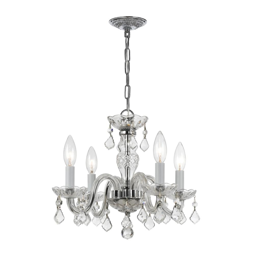 Crystorama TRADITIONAL CRYSTAL 1064-CH-CL-I Mini Chandelier Americana - Polished Chrome