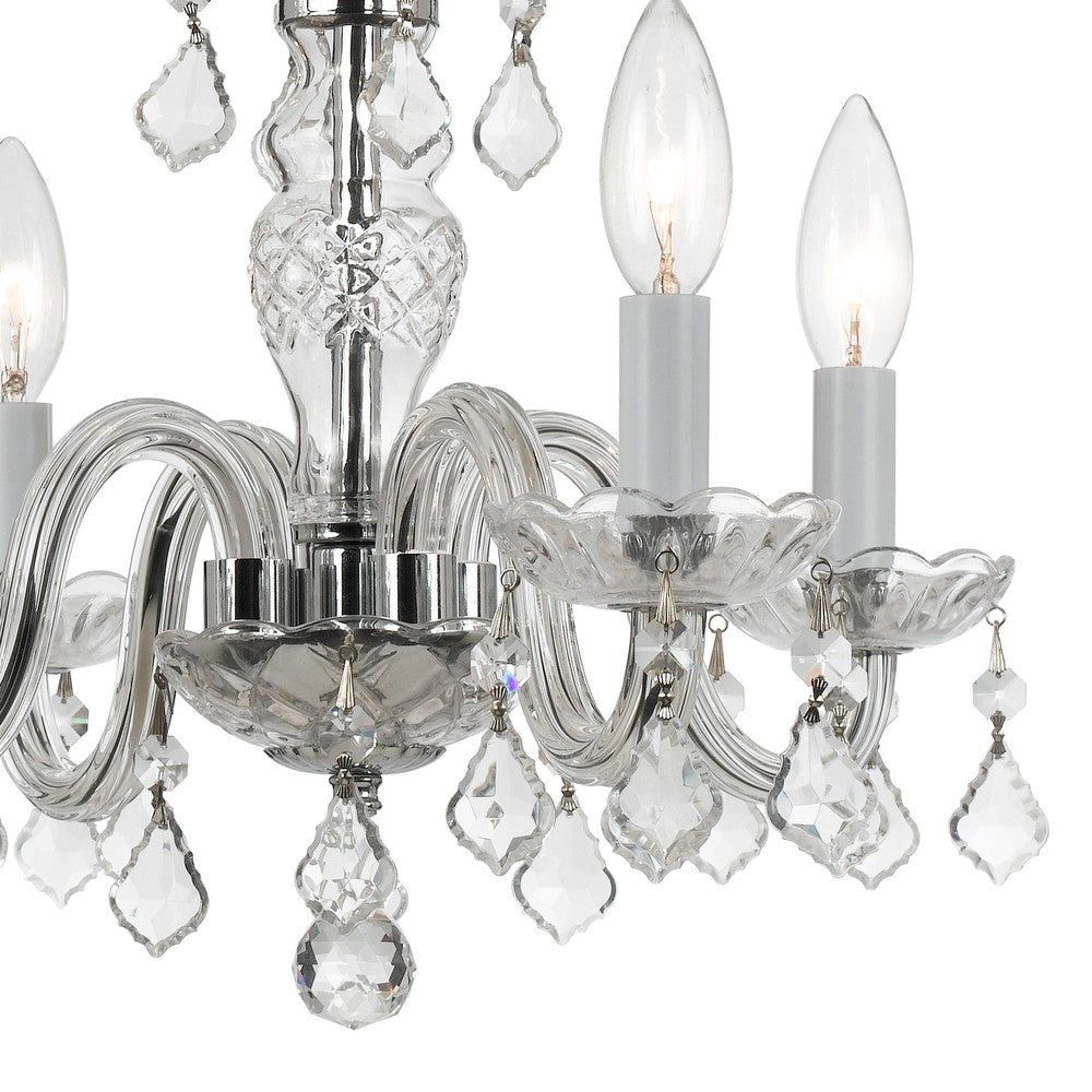 Crystorama TRADITIONAL CRYSTAL 1064-CH-CL-MWP Mini Chandelier Americana - Polished Chrome