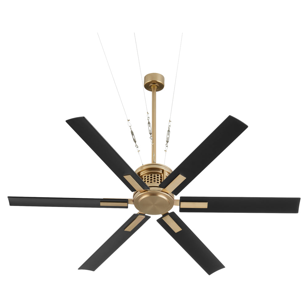 Quorum Lighting ZEUS 10656-80 Fan - Aged Brass