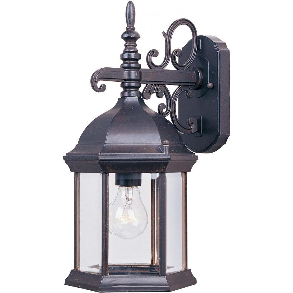 Maxim Lighting 1071CLEB Builder Cast 8 Inch Outdoor Wall Lantern – Empire Bronze