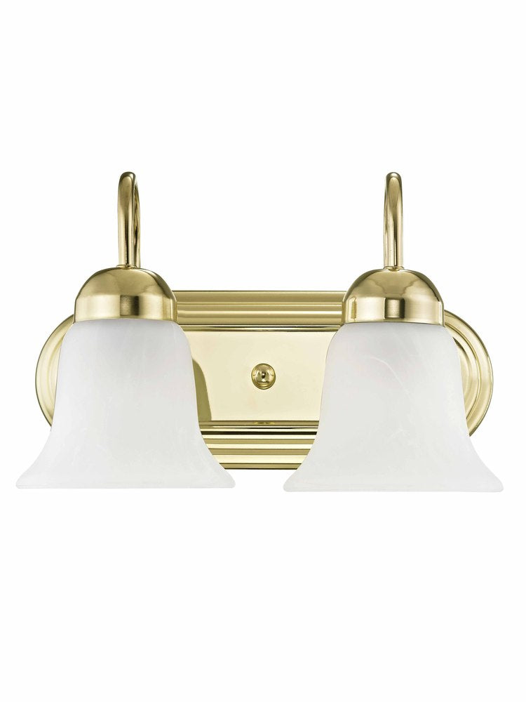 Livex Lighting RIVERA 1072-02 Bathroom Fixture Contemporary - Polished Brass