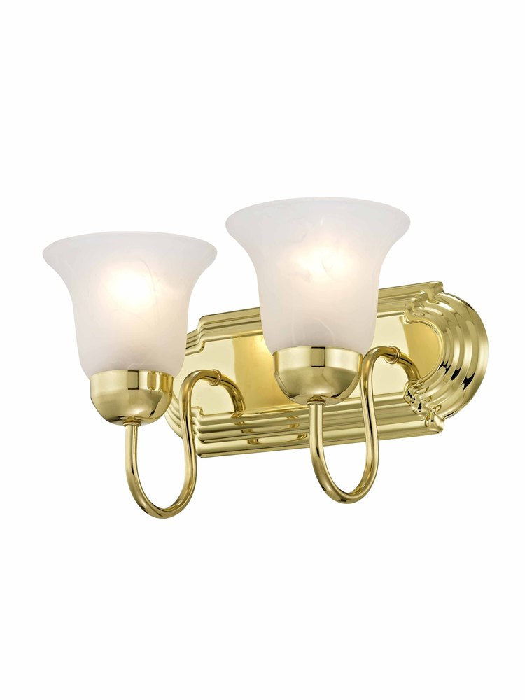 Livex Lighting RIVERA 1072-02 Bathroom Fixture Contemporary - Polished Brass