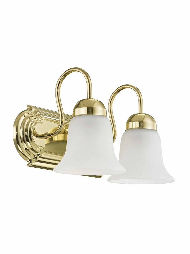 Livex Lighting RIVERA 1072-02 Bathroom Fixture Contemporary - Polished Brass