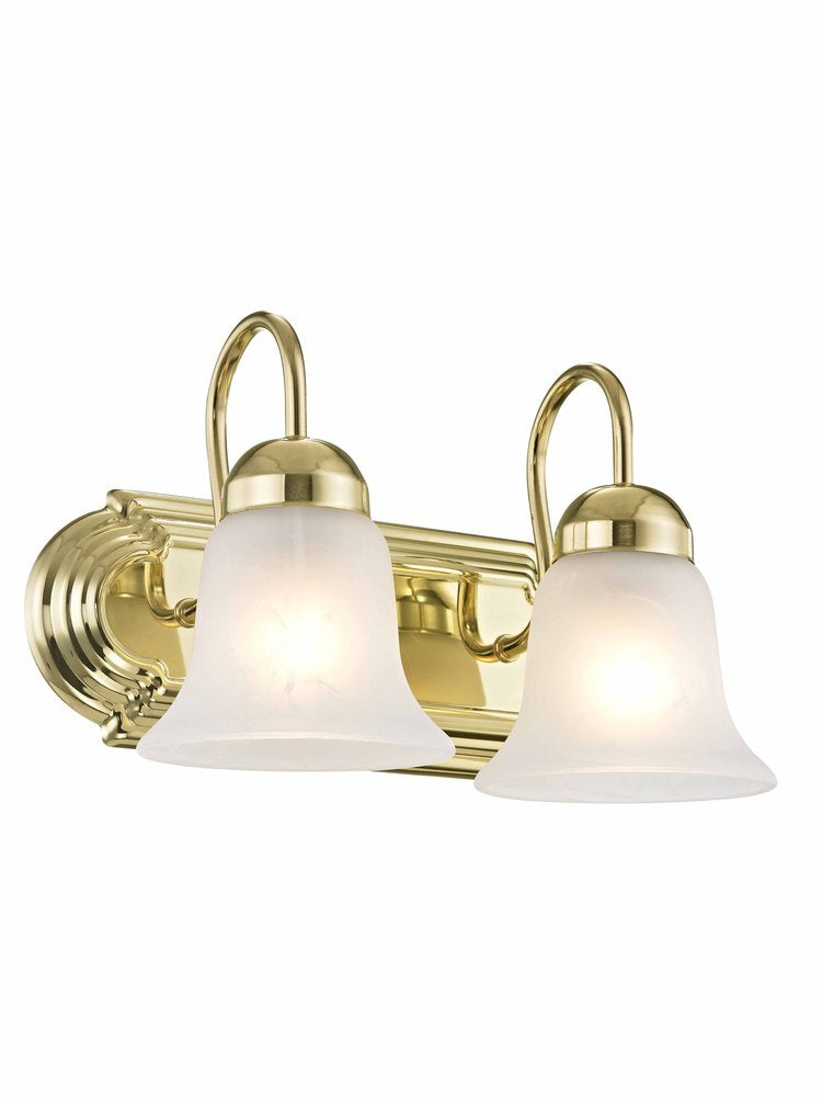 Livex Lighting RIVERA 1072-02 Bathroom Fixture Contemporary - Polished Brass