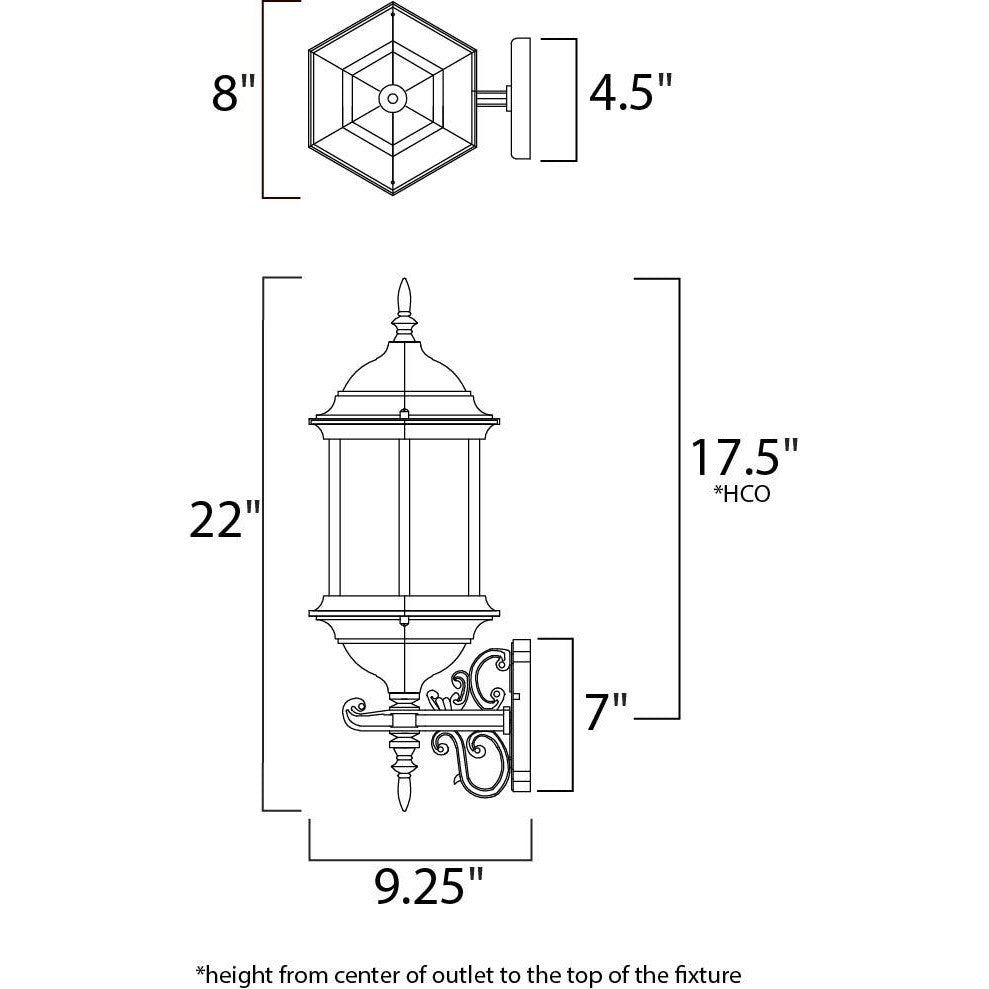 Maxim Lighting BUILDER CAST 1072CLEB Exterior Americana - Bronze