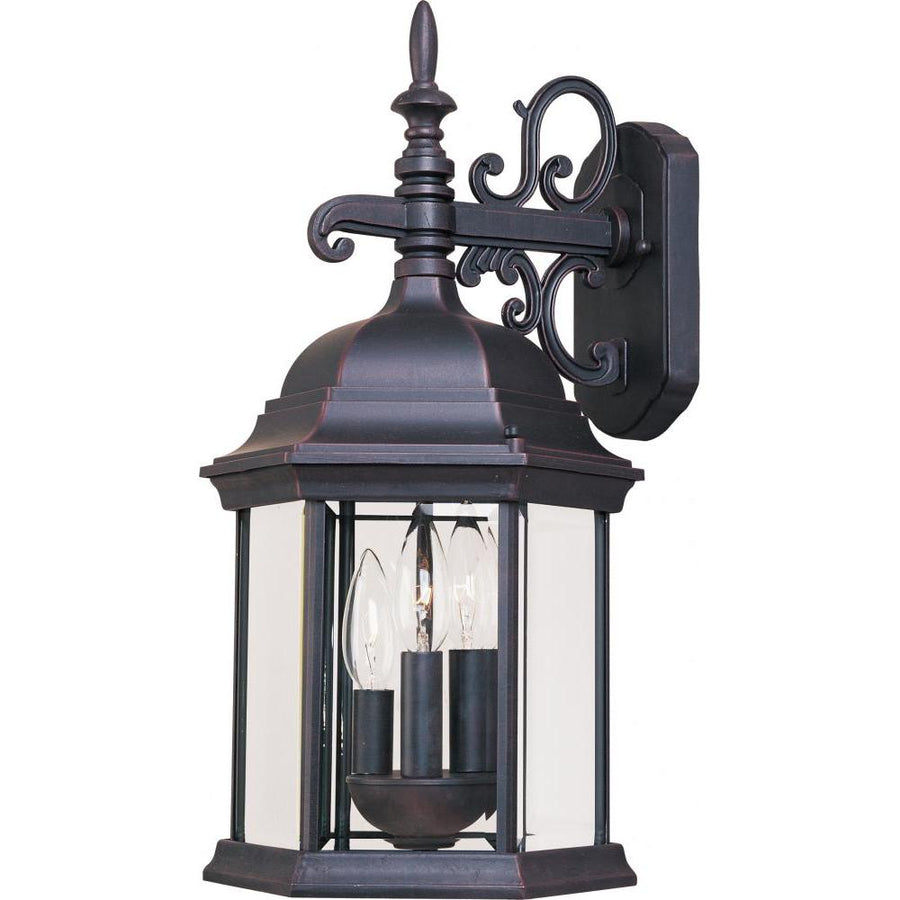 Maxim Lighting 1073CLEB Builder Cast 9.5 Inch Outdoor Wall Lantern – Empire Bronze