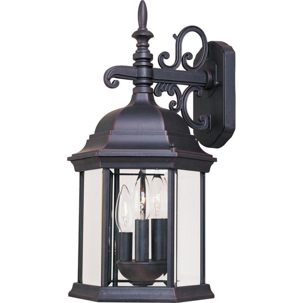 Maxim Lighting 1073CLEB Builder Cast 9.5 Inch Outdoor Wall Lantern – Empire Bronze