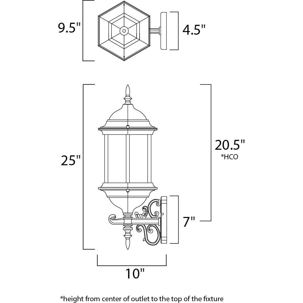 Maxim Lighting BUILDER CAST 1074CLEB Exterior Americana - Bronze