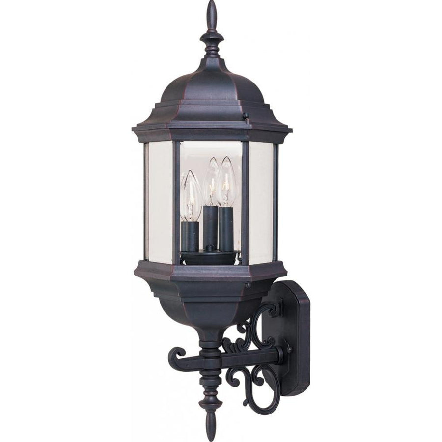 Maxim Lighting 1074CLEB Builder Cast 9.5 Inch Outdoor Wall Lantern – Empire Bronze