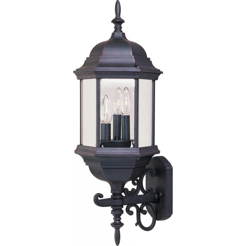Maxim Lighting 1074CLEB Builder Cast 9.5 Inch Outdoor Wall Lantern – Empire Bronze