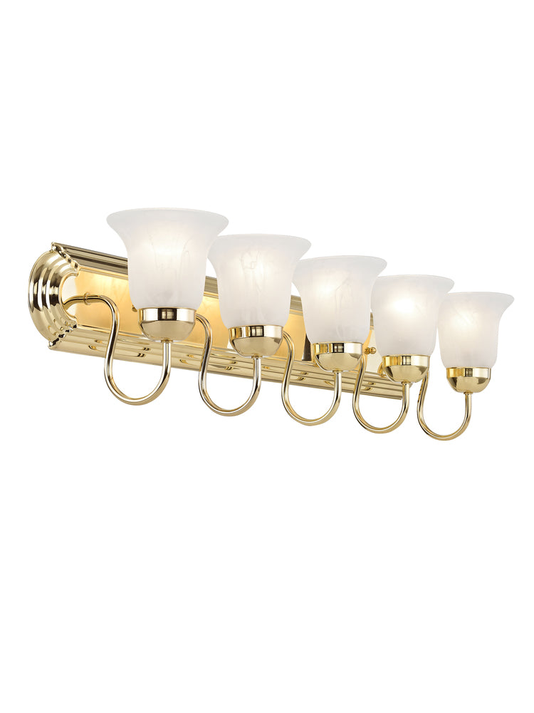 Livex Lighting RIVERA 1075-02 Bathroom Fixture Contemporary - Polished Brass