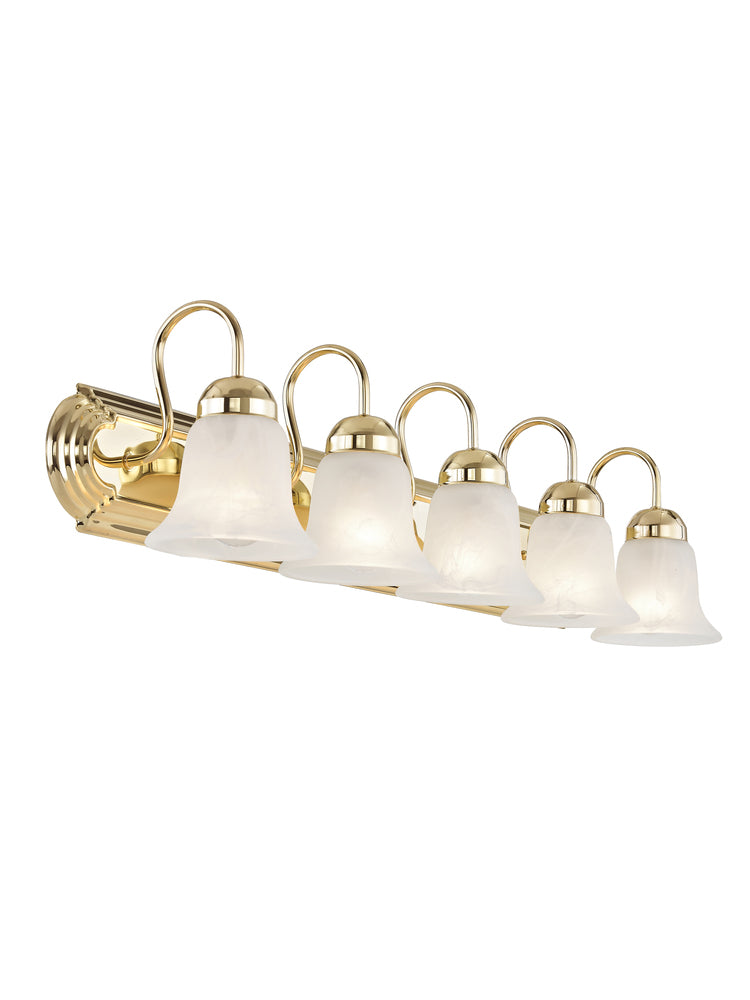 Livex Lighting RIVERA 1075-02 Bathroom Fixture Contemporary - Polished Brass