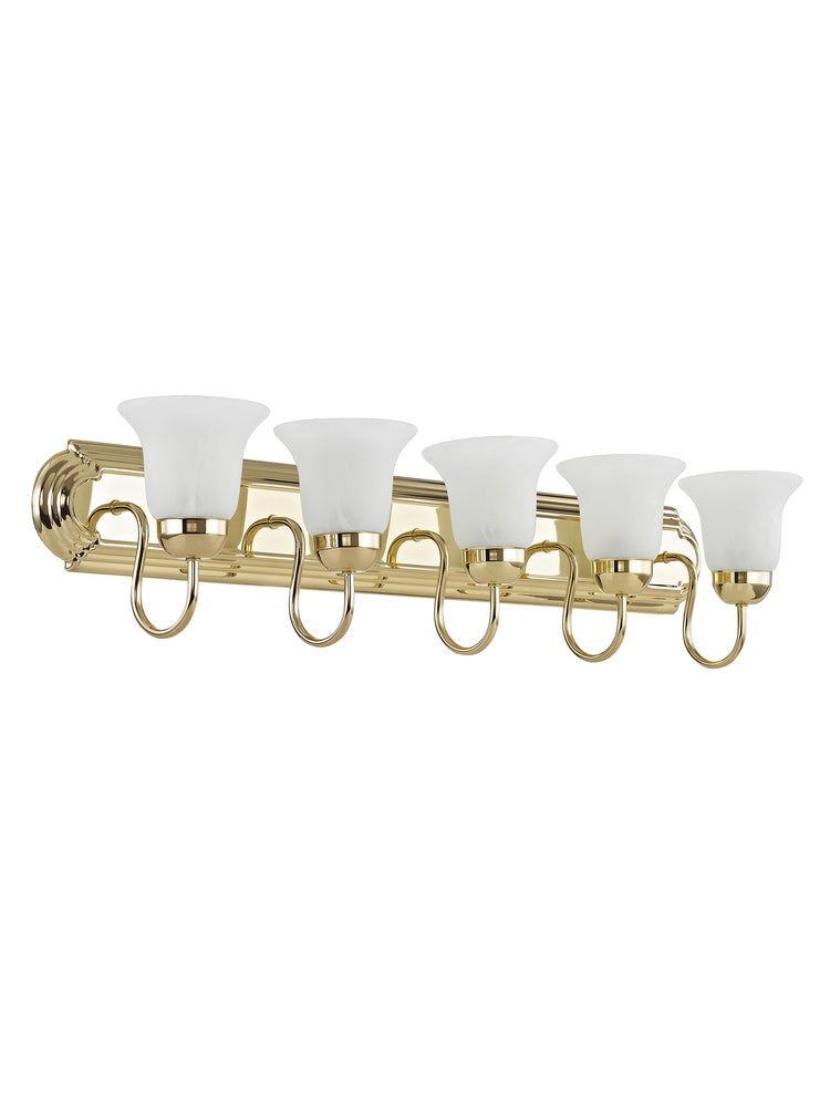 Livex Lighting RIVERA 1075-02 Bathroom Fixture Contemporary - Polished Brass