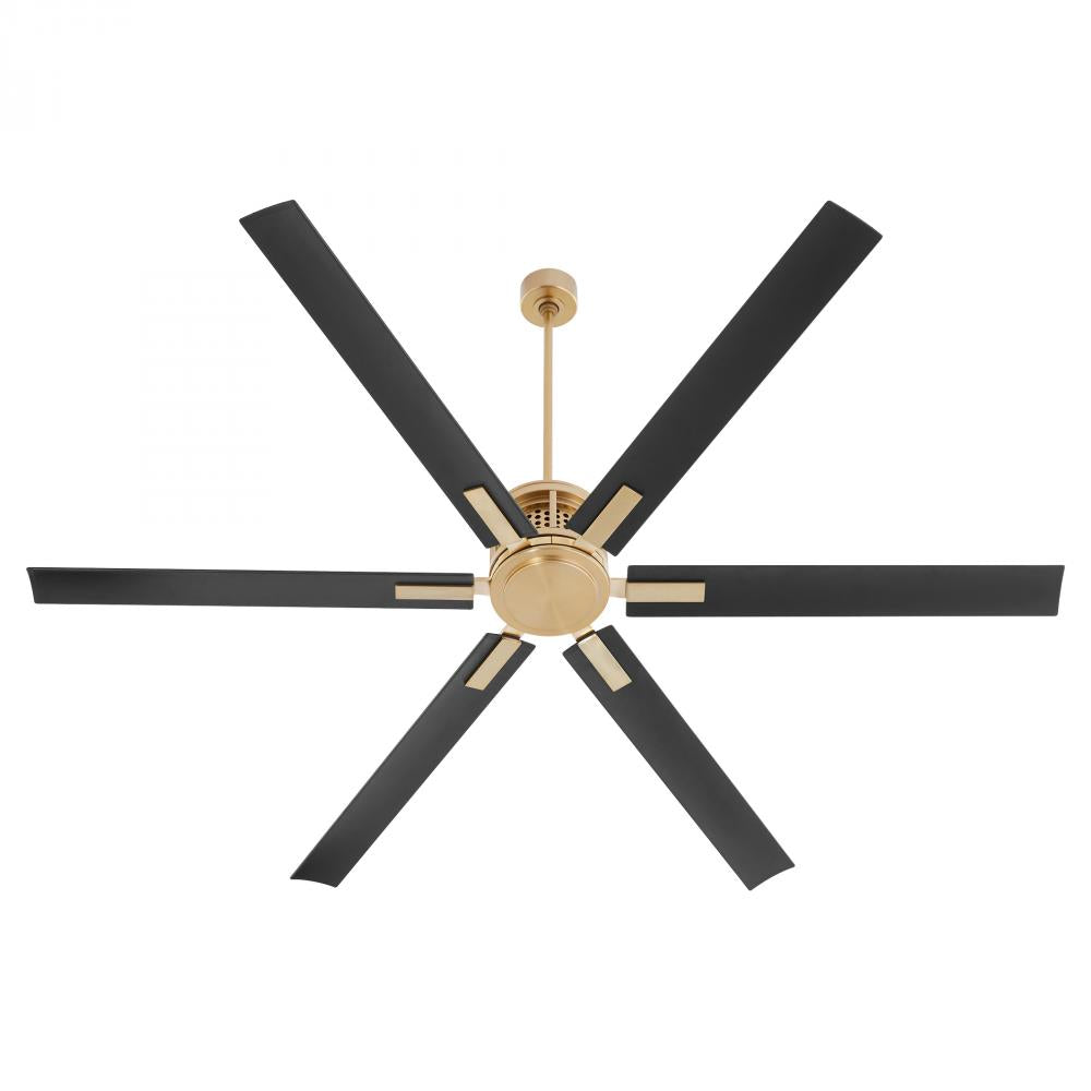 Quorum Lighting ZEUS 10806-80 Fan - Aged Brass