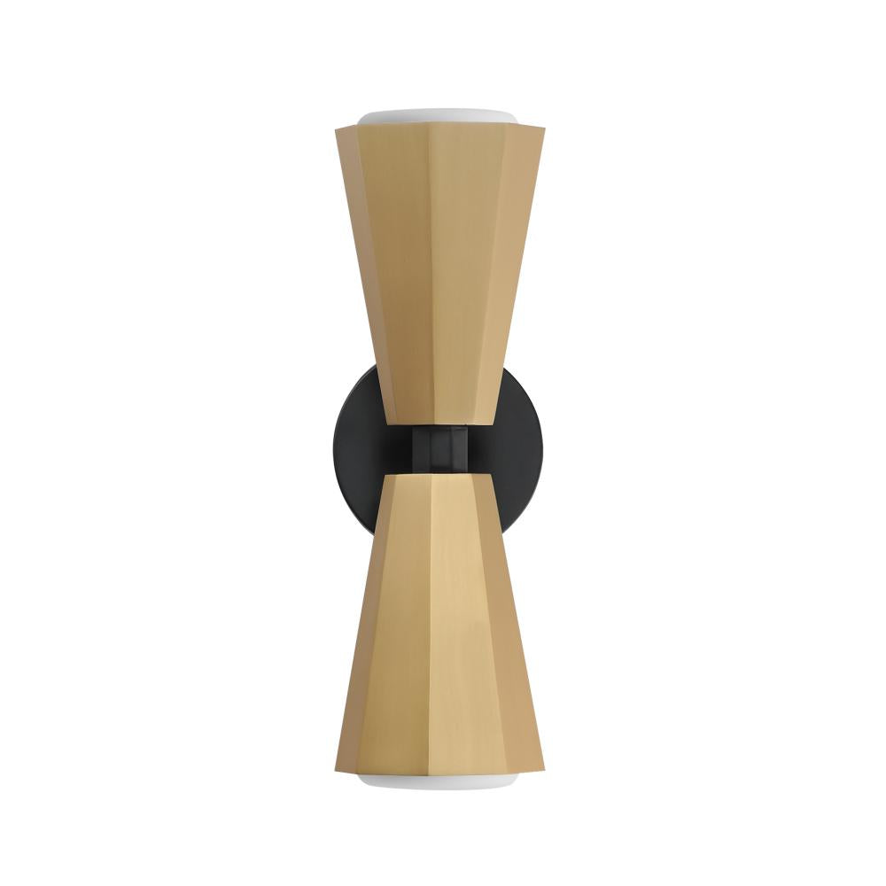 Rizzo 5 Wall Sconce - Black / Antique Brass