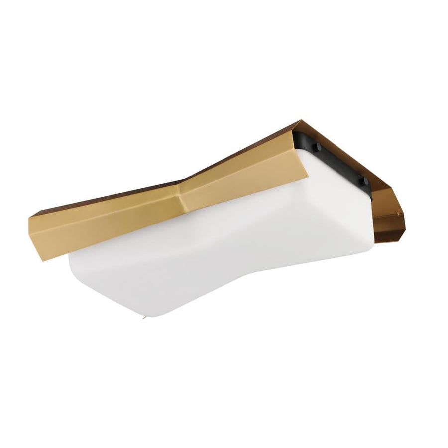 Maxim Lighting 10819SWBKAB Rizzo 16 Inch Flush Mount Light – Black / Antique Brass
