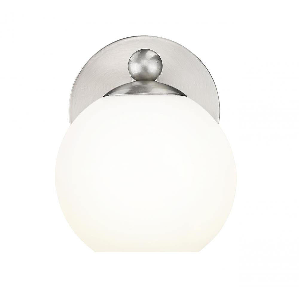 1 Light Wall Sconce-Opal Etched