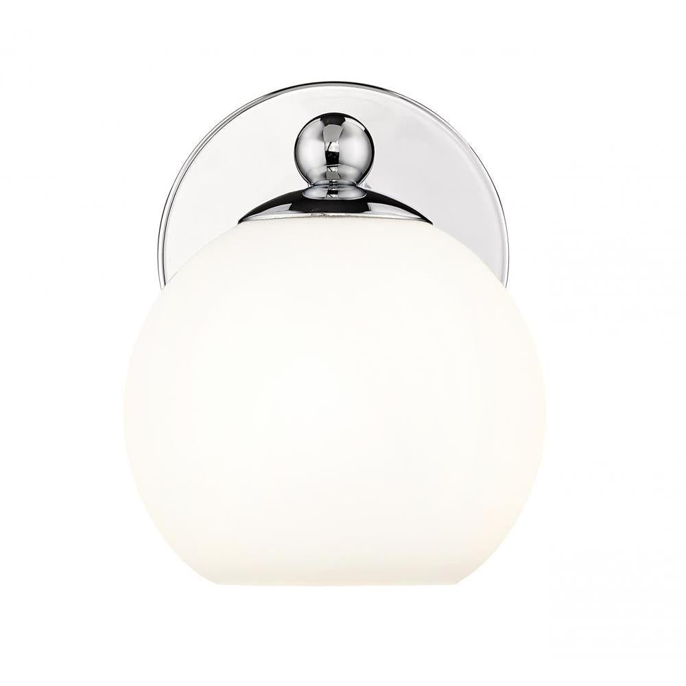 1 Light Wall Sconce-Opal Etched